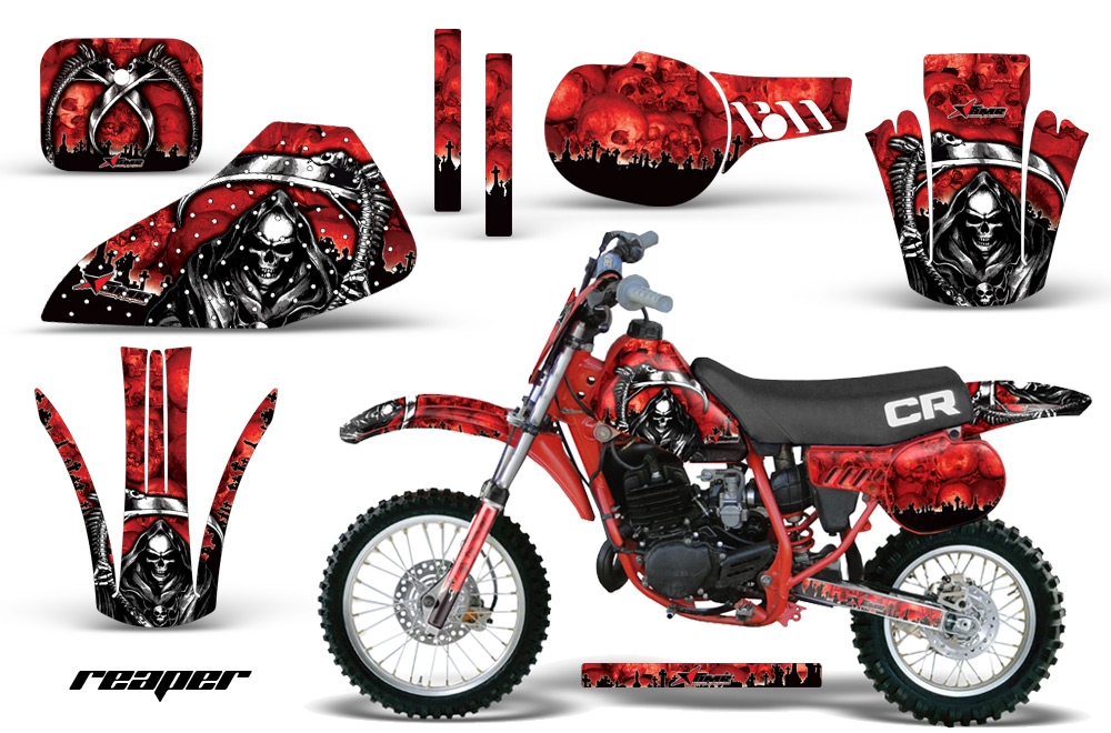 Honda CR60 Graphics Kit Reaper Red